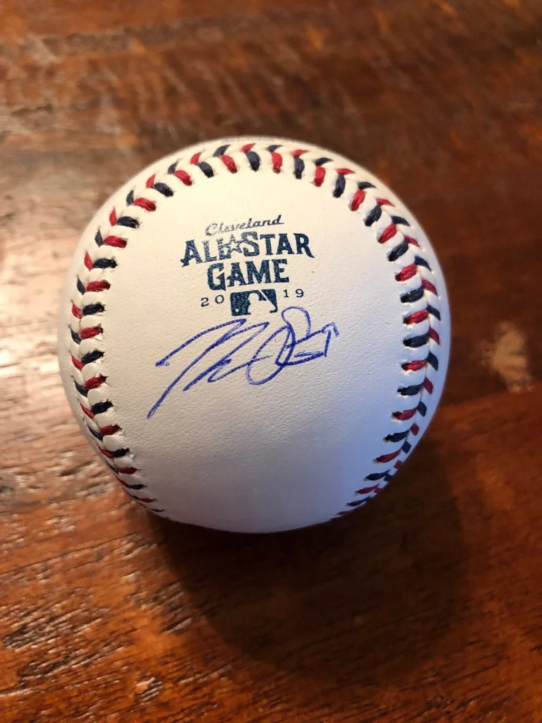 Tommy La Stella Signed 2019 All Star Baseball PSA DNA Coa Los Angeles Angels
