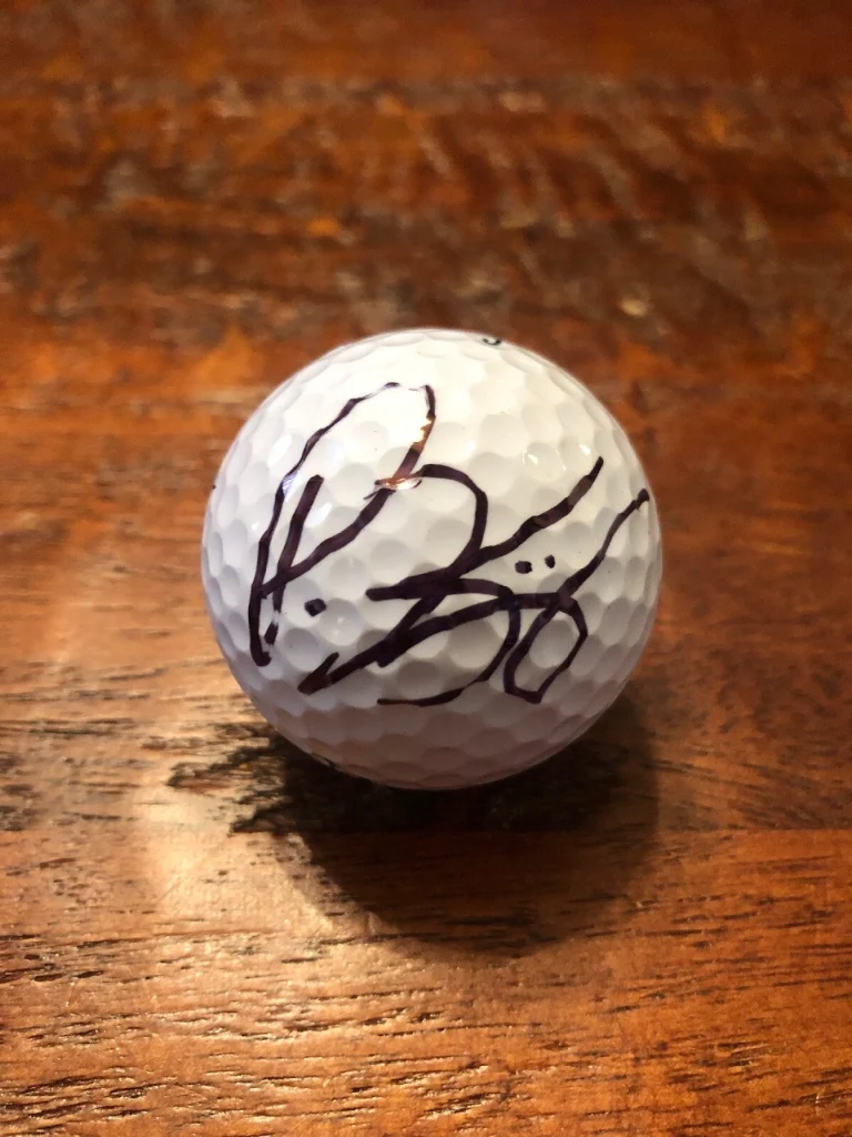 Patton Kizzire Signed Golf Ball PGA Proof Coa Autographed