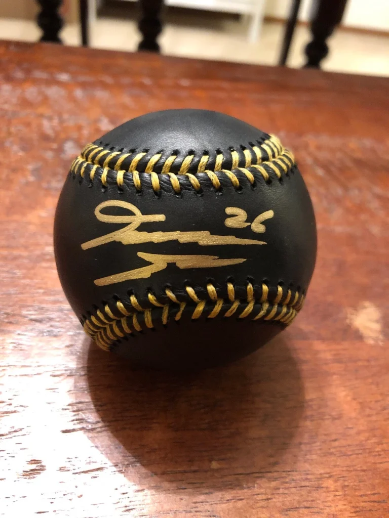 David Dahl Signed Black Major League Baseball PSA DNA Coa Colorado Rockies