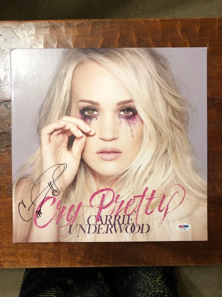 Carrie Underwood Signed Cry Pretty Vinyl Record Album Psa Dna Coa