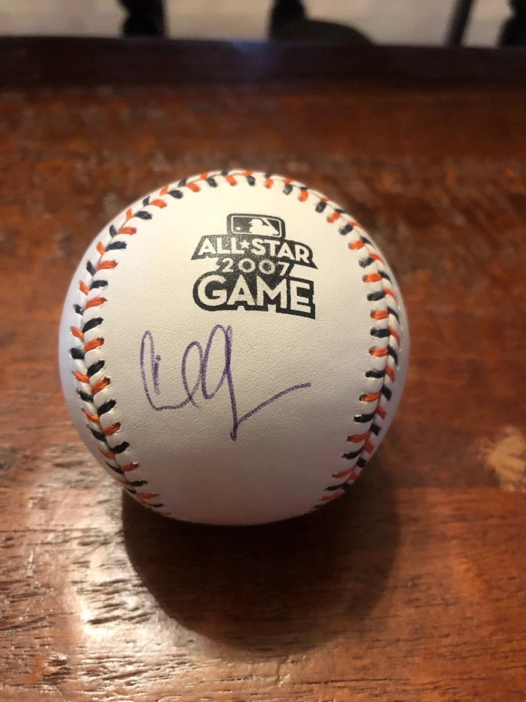 Carl Crawford Signed 2007 All Star Baseball PSA DNA Coa Tampa Bay Rays