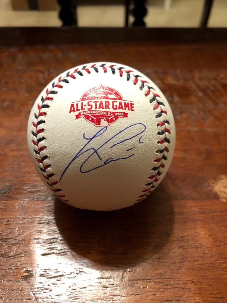 Lorenzo Cain Signed 2018 All Star Baseball PSA DNA Coa Milwaukee Brewers