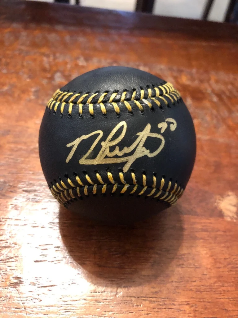 Michael Conforto Signed Black Major League Baseball PSA DNA Coa New York Mets