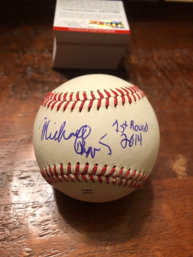 Michael Chavis & Kopech Pre Rookie Signed Baseball PSA DNA Coa Boston Red Sox