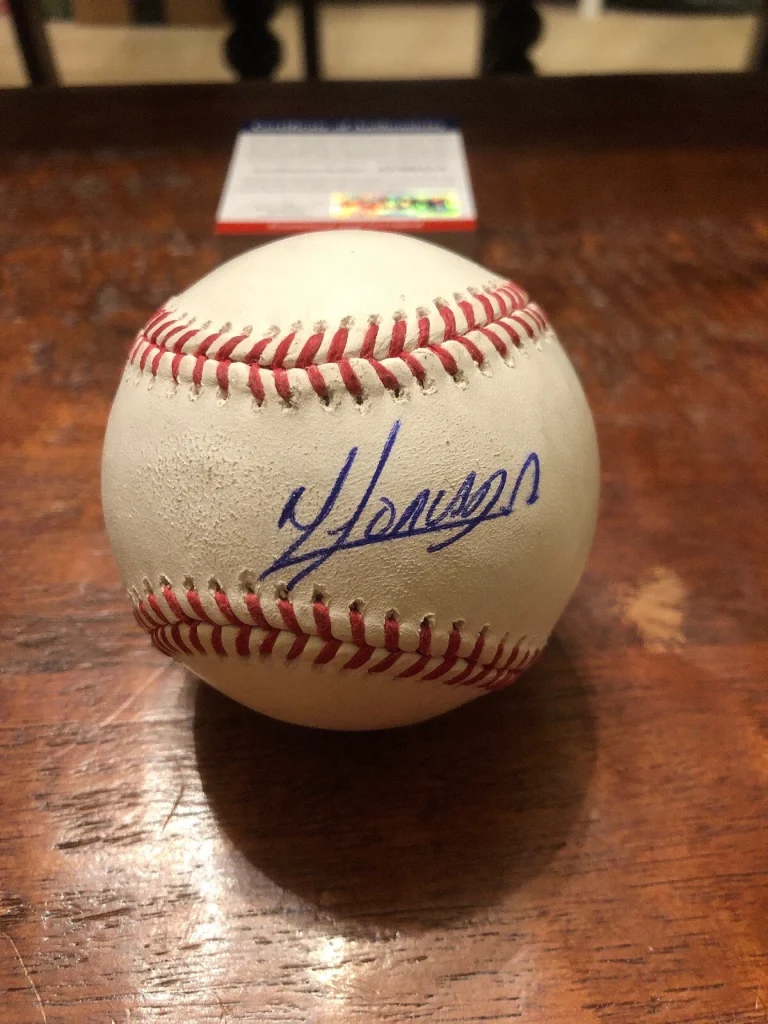 Yoan Moncada Signed Official Major League Baseball PSA DNA Coa Chicago White Sox