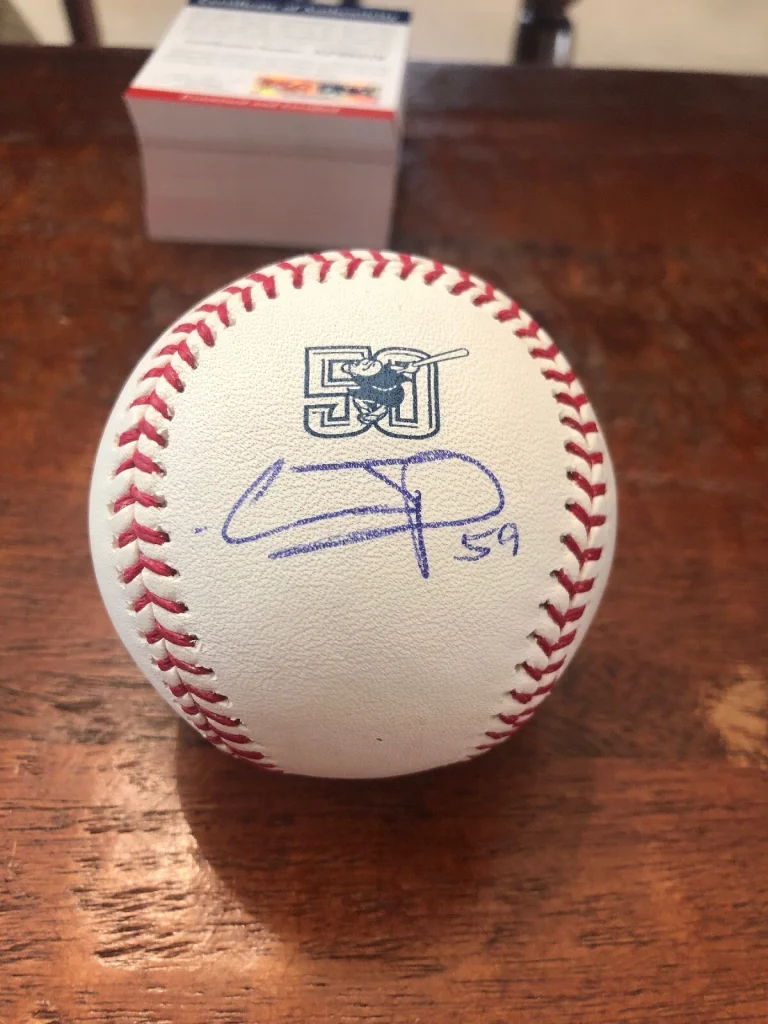 Chris Paddack Signed San Diego Padres 50th Anniversary Baseball PSA DNA Coa