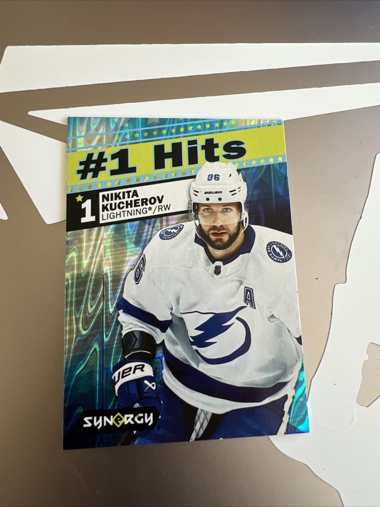 2024-25 Upper Deck Synergy #1 Hits 1H-10 Nikita Kucherov, Tampa Bay Lightning