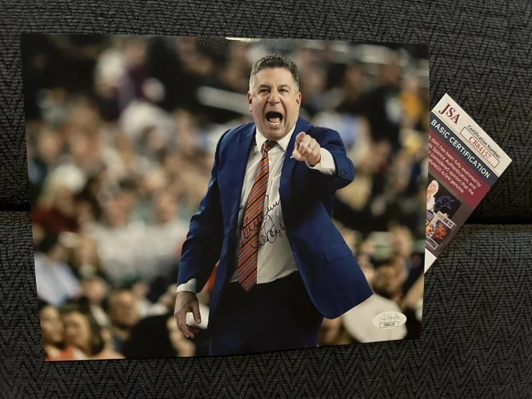 Coach Bruce Pearl Signed 8 X 10 Photo JSA Authentication Autographed Auburn