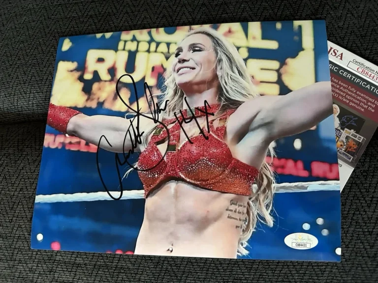 Charlotte Flair Signed 8 X 10 Photo JSA Authenticated COA WWE Royal Rumble 2025
