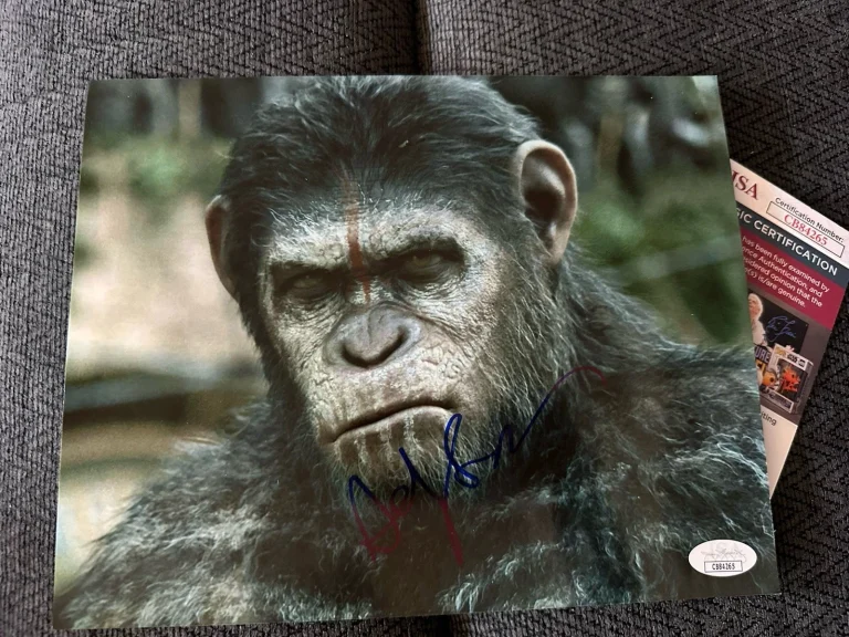 Andy Serkis signed 8 X 10 Photo JSA Authentication COA Planet Of The Apes