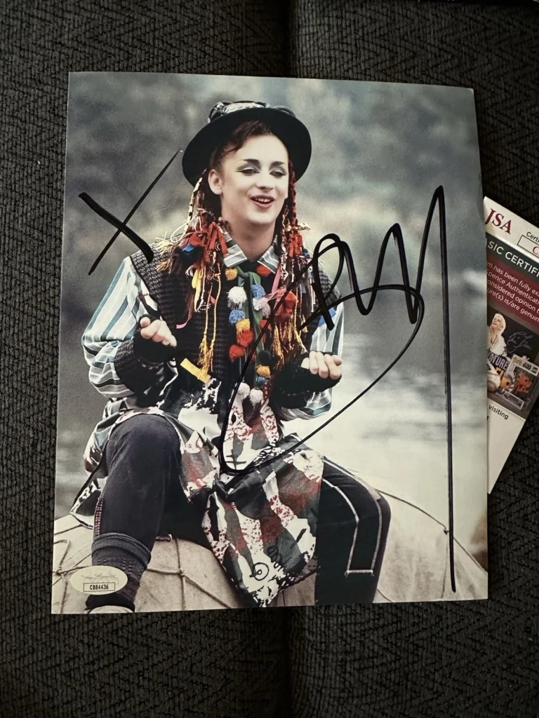 Boy George Signed 8 X 10 Photo JSA Authentication COA Music Singer