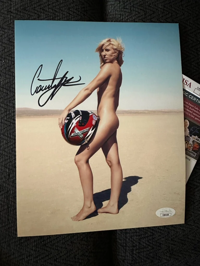 Courtney Force Signed 8x10 Photo JSA Authenticated COA ESPN The Body NHRA