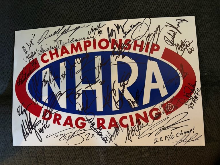 31 Nhra Legends Signed 11 X 17 Poster Shirley Muldowney Don Prudhomme John Force