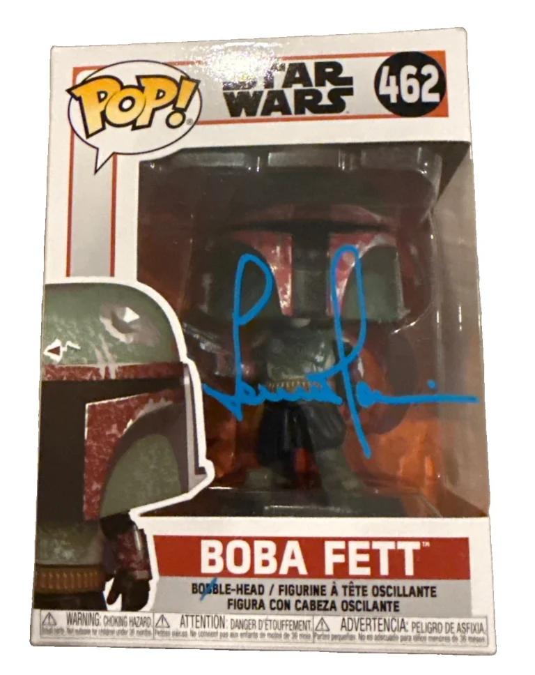 TEMUERA MORRISON signed (BOBA FETT) Mandalorian Funko Pop #462 JSA CK92744