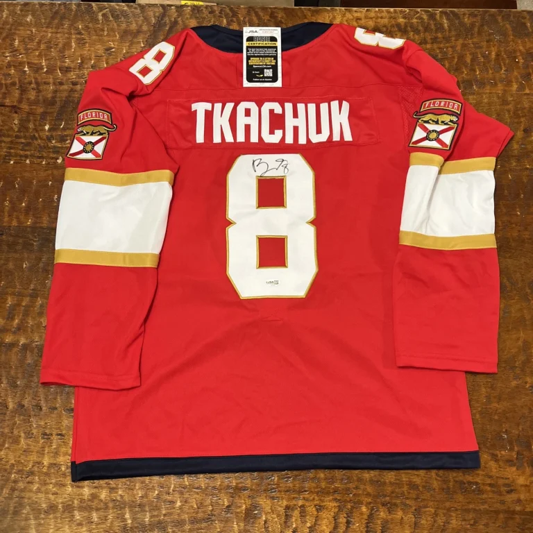 Brady Tkachuk Signed Florida Panthers Jersey JSA Coa Autographed