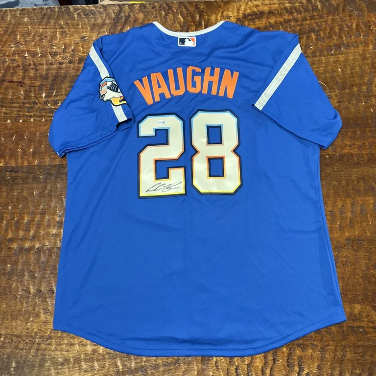 Andrew Vaughn Signed Milwaukee Brewers Jersey JSA Coa Autographed
