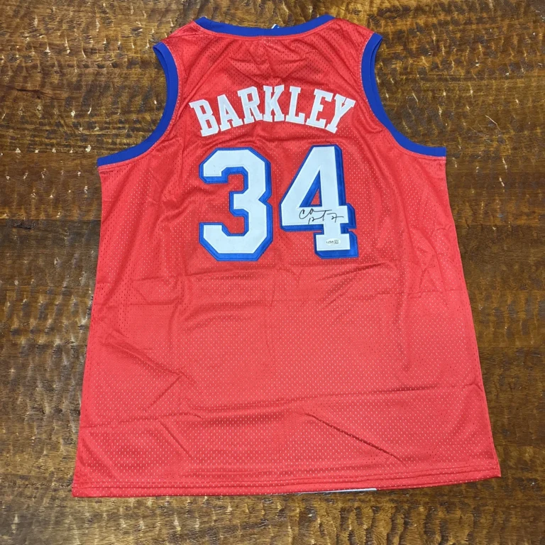 Charles Barkley Signed Philadelphia 76ers Jersey JSA Coa Autographed
