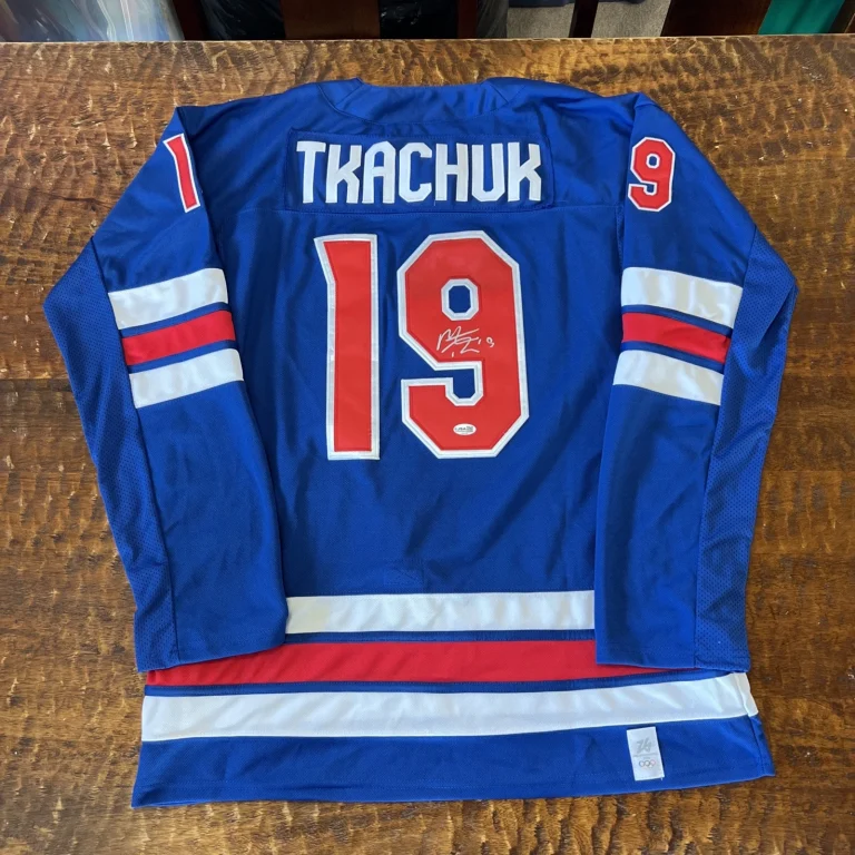 Matthew Tkachuk Signed USA Jersey JSA Coa Autographed Panthers