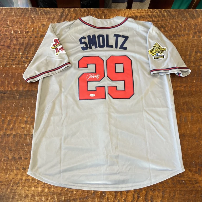 John Smoltz Signed Atlanta Braves Jersey JSA Coa Autographed