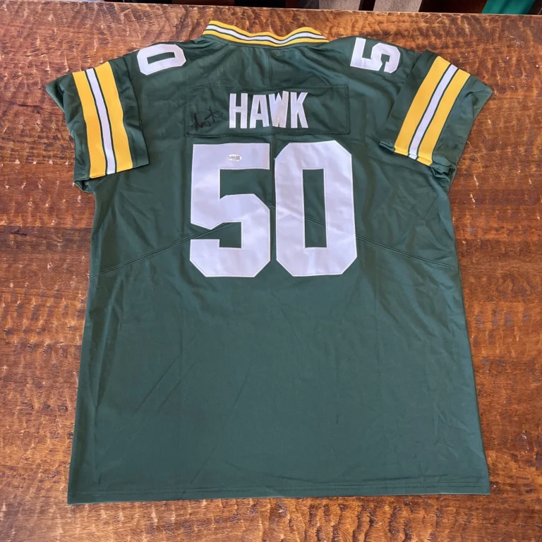 AJ Hawk Signed Green Bay Packers Jersey JSA Coa Autographed