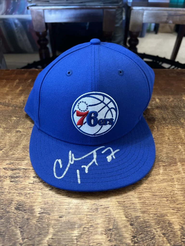 Charles Barkley Signed Philadelphia 76ers Hat JSA Coa Autographed