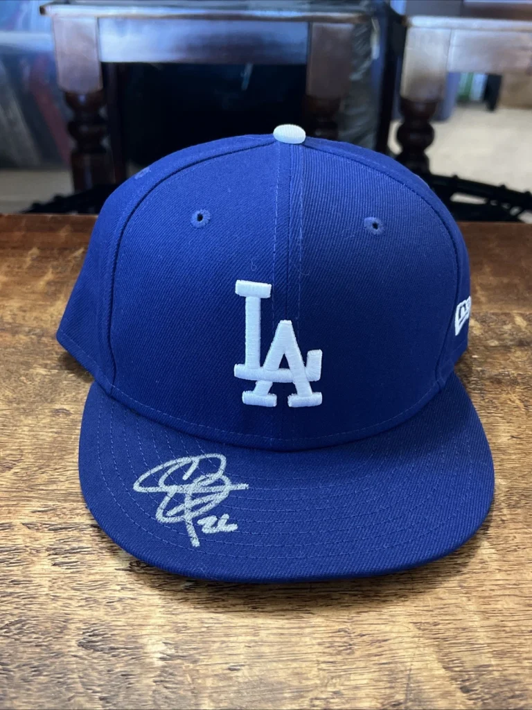 Chase Utley Signed Los Angeles Dodgers Hat JSA Coa Autographed