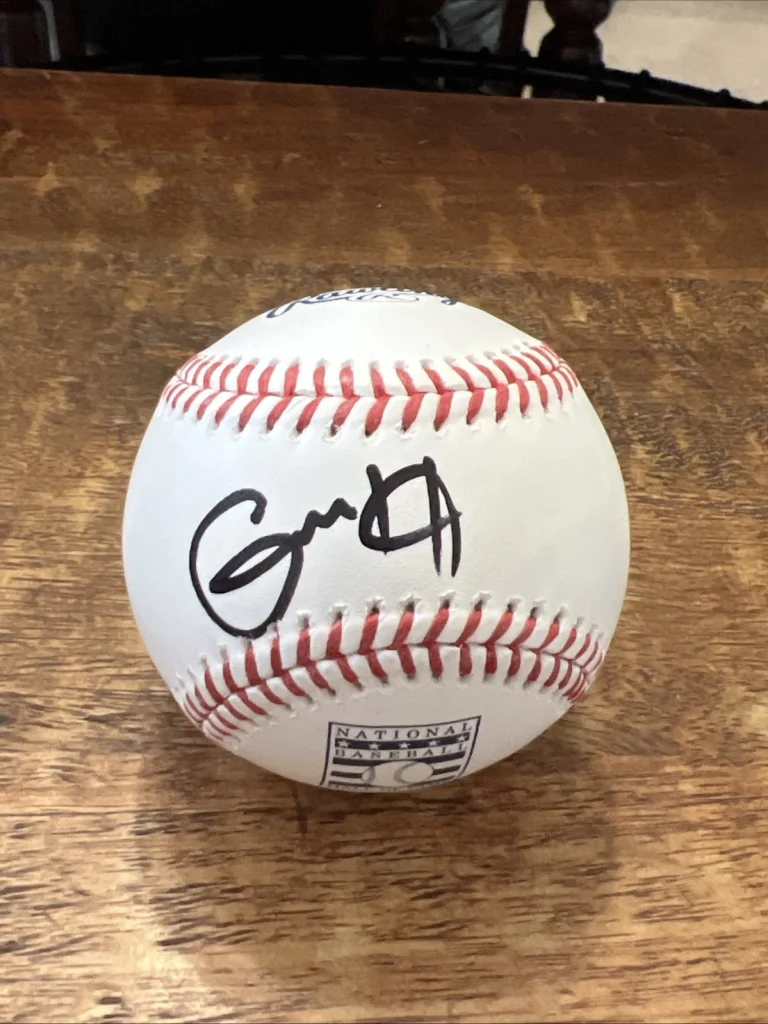 Grant Hill Signed Hall Of Fame Baseball JSA Coa Autographed Pistons