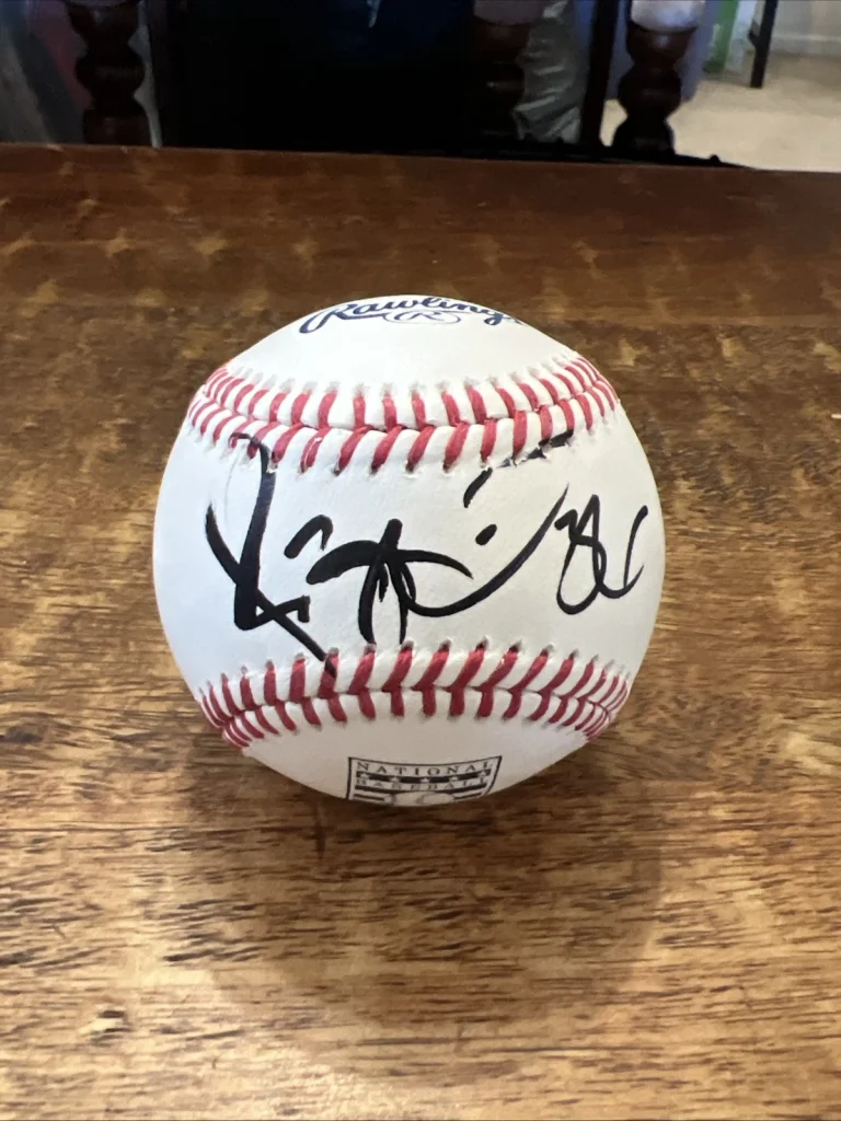 Jerome Bettis Signed Hall Of Fame Baseball JSA Coa Steelers Autographed