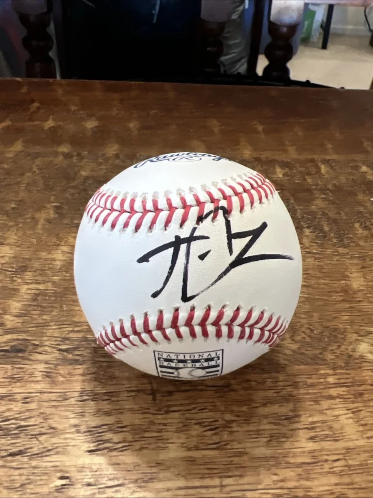 Trevor Lawrence Signed Hall Of Fame Baseball JSA Coa Jaguars Autographed