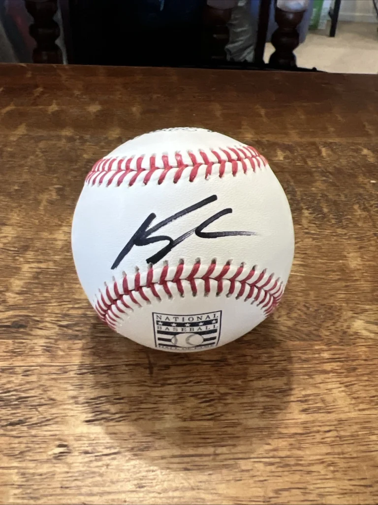 Kyle Lowry Signed Hall Of Fame Baseball JSA Coa Autographed Raptors Heat