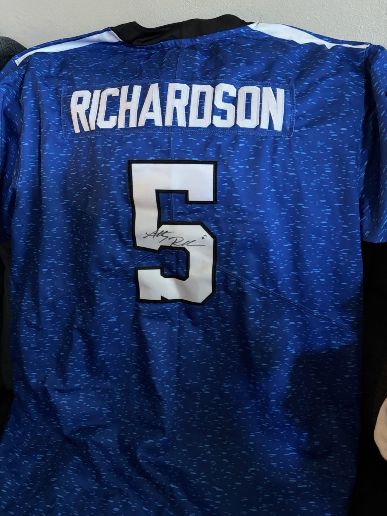 Anthony Richardson SIGNED Colts Jersey Stitched Autographed Size XL