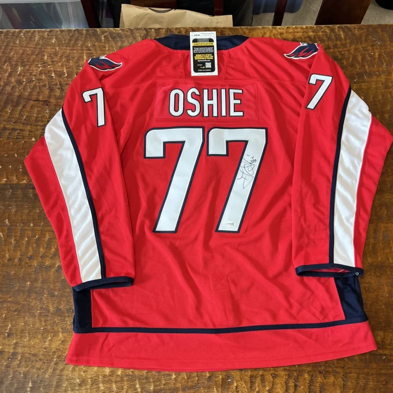 TJ Oshie Signed Washington Capitals Jersey JSA Coa Autographed