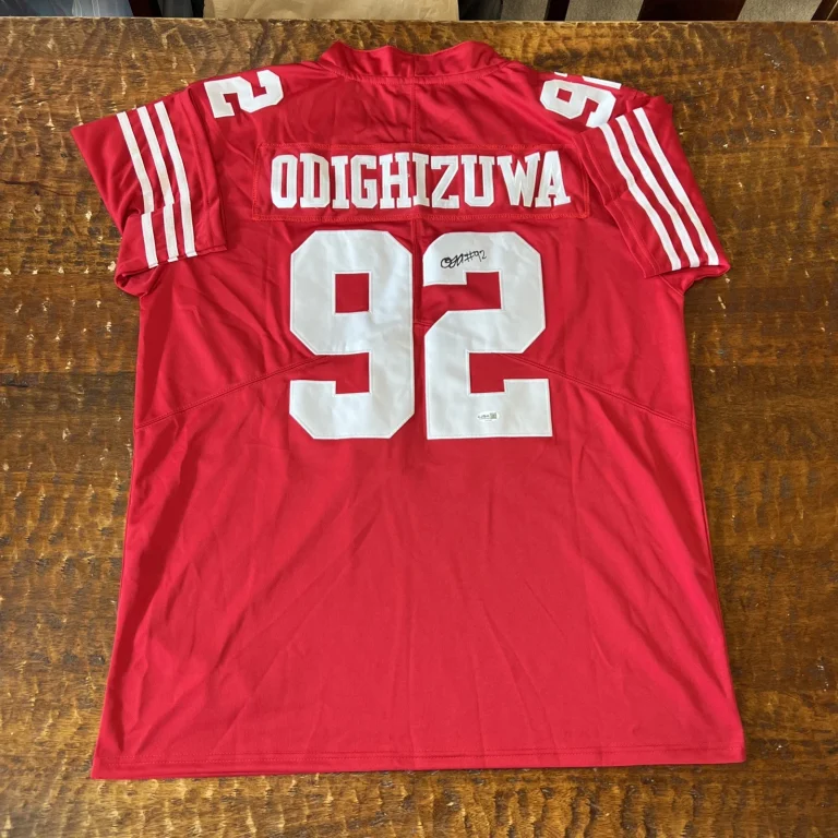 Osa Odighizuwa Signed San Francisco 49ers Jersey JSA Coa Autographed