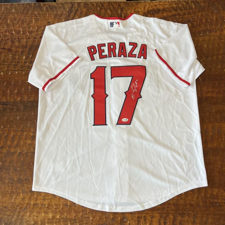 Oswald Peraza Signed Los Angeles Angels Jersey JSA Coa Autographed