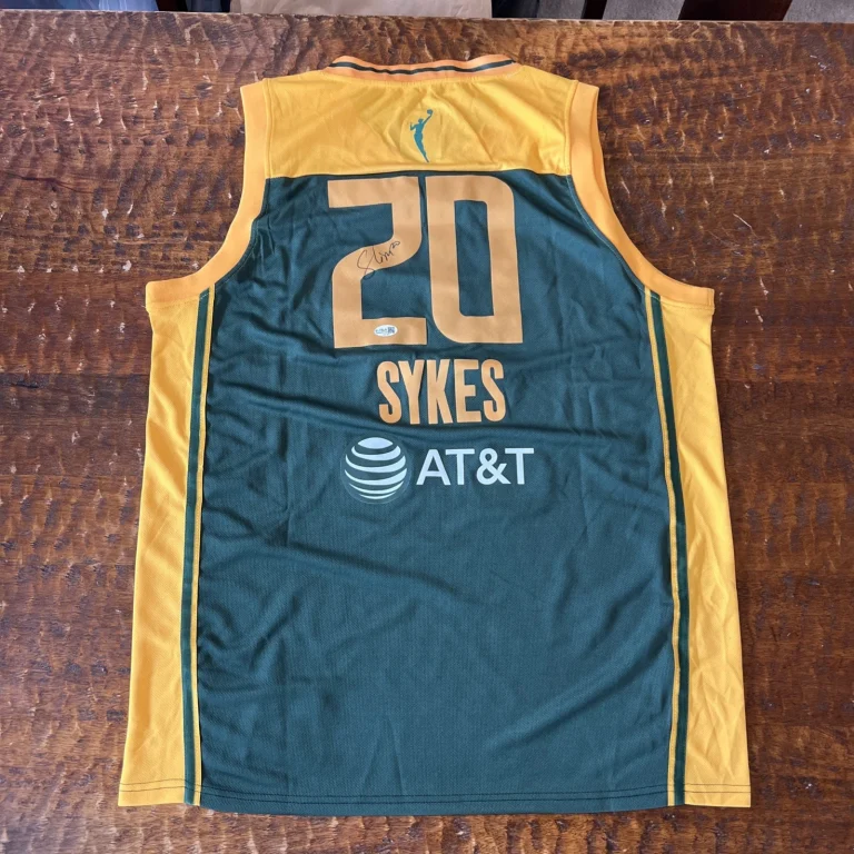 Brittney Sykes Signed Seattle Storm Jersey JSA Coa Autographed WNBA