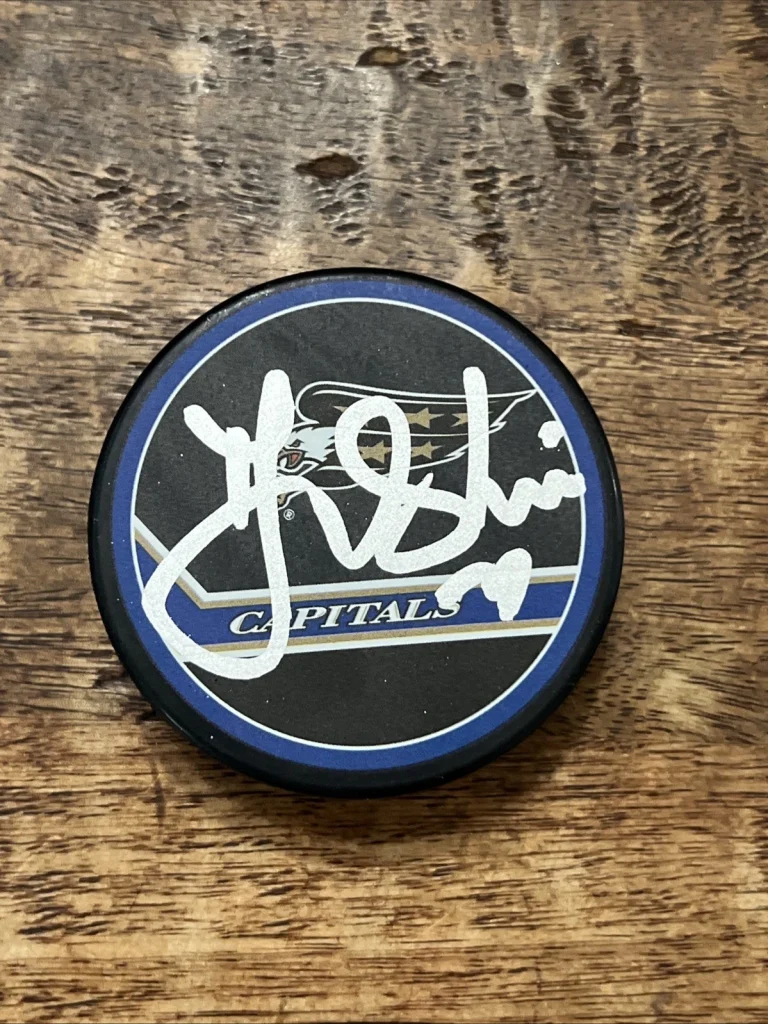 TJ Oshie Signed Washington Capitals Puck JSA Coa Autographed