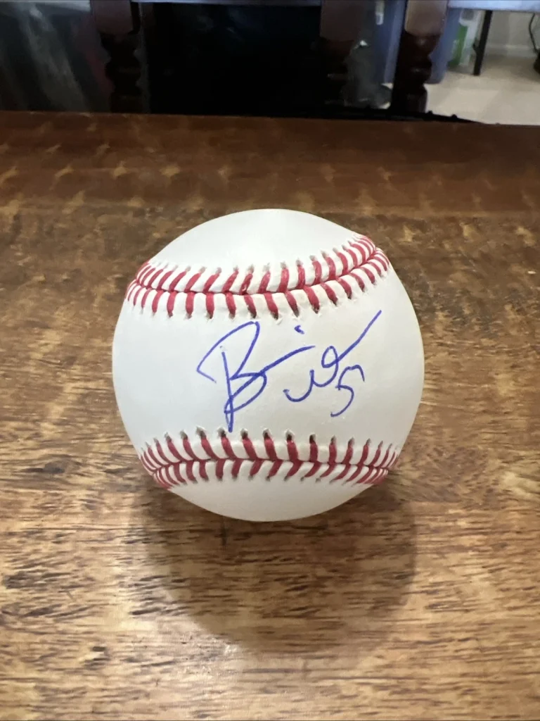 Brian Urlacher Signed Baseball JSA Coa Chicago Bears Football Autographed