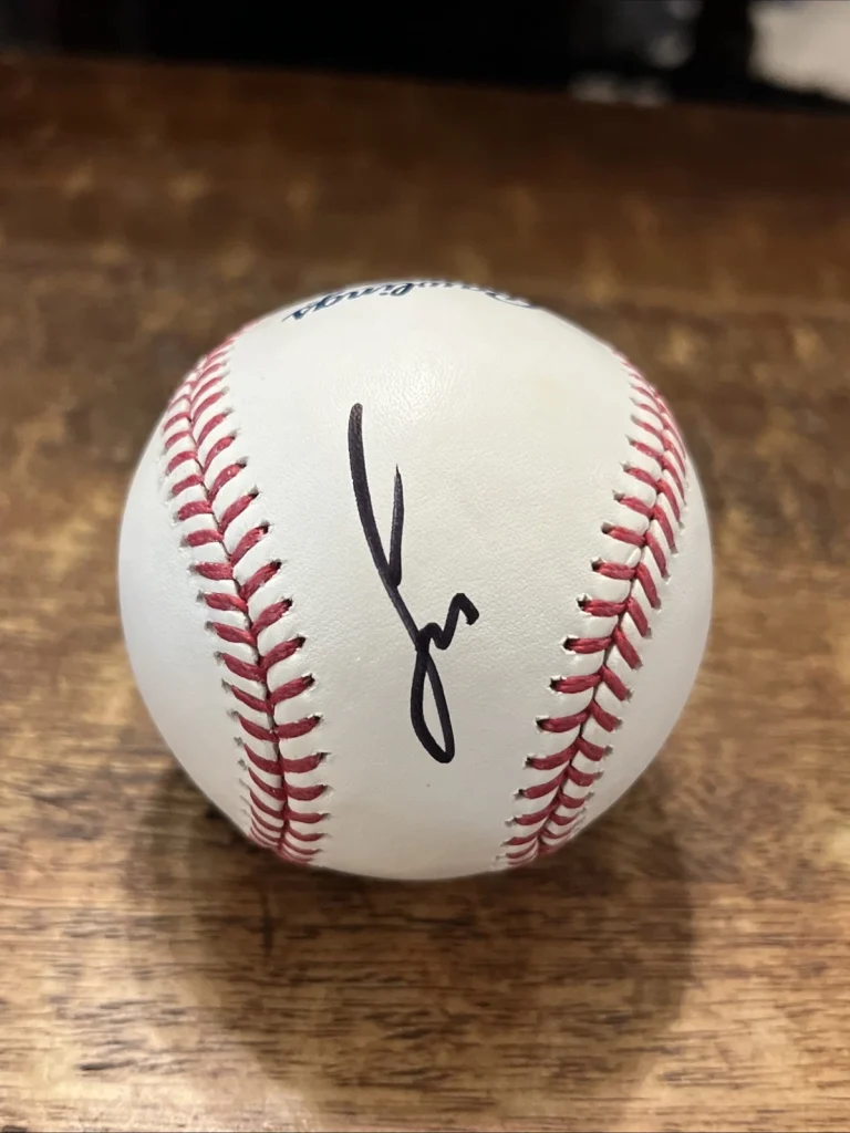Larry Fitzgerald Signed Baseball JSA Coa Cardinals Football Autographed