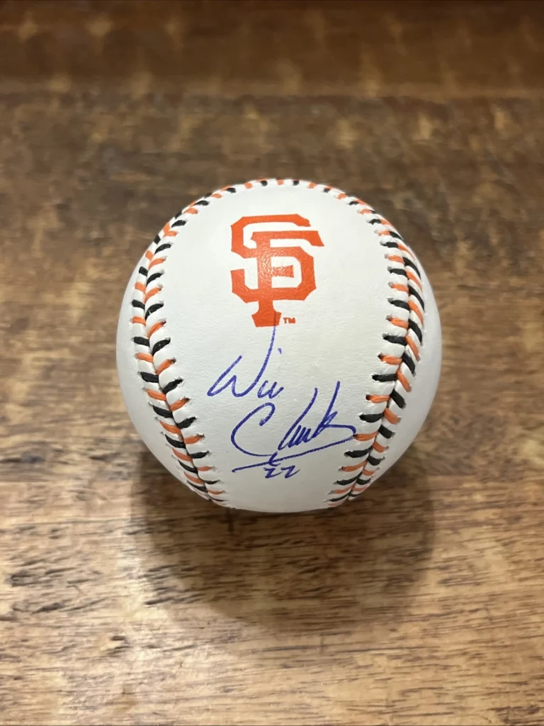 Will Clark Signed San Francisco Giants Logo Baseball JSA Coa Autographed