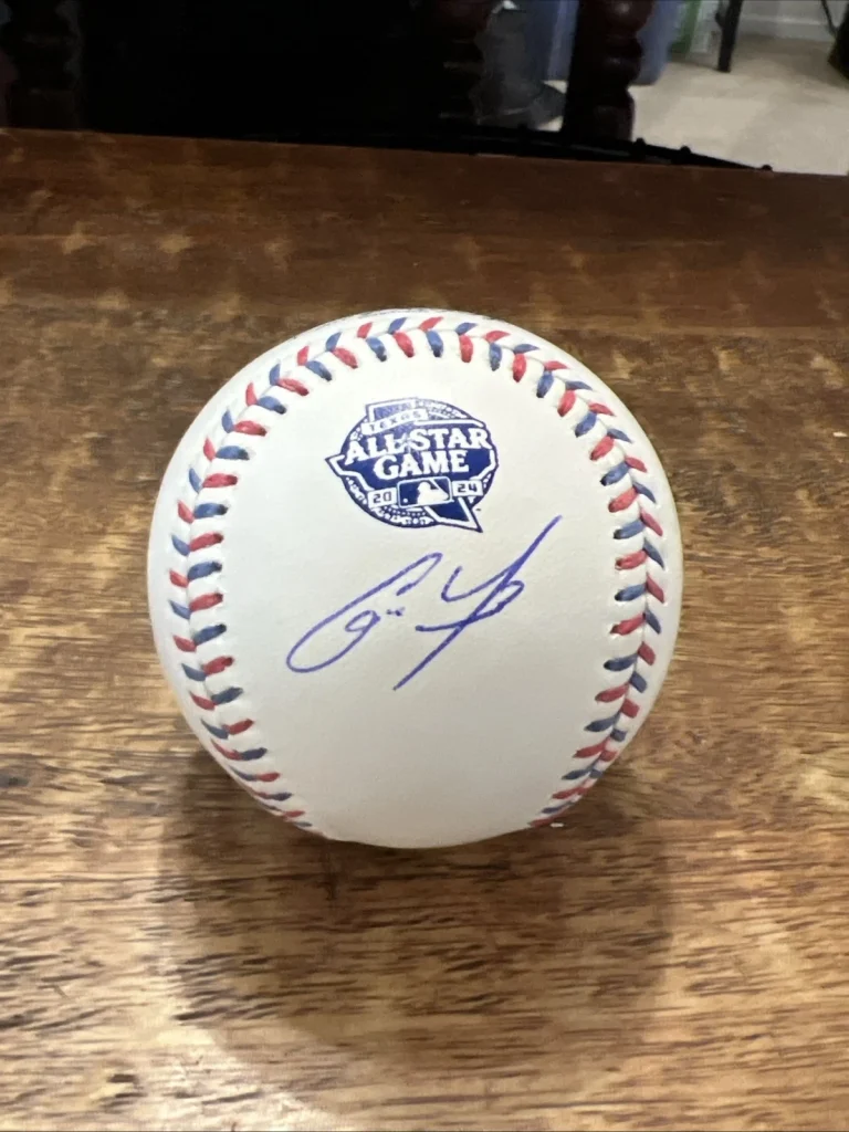 Christian Yelich Signed 2024 All Star Baseball JSA Coa Brewers Autographed