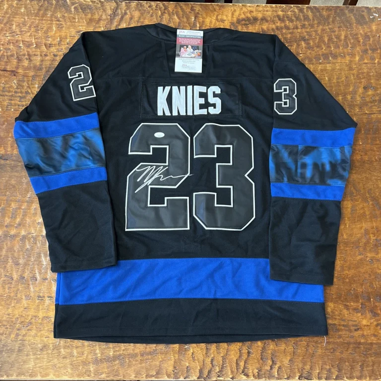Matthew Knies Signed Toronto Maple Leafs Jersey JSA Coa Autographed