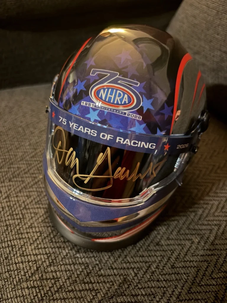 Big Daddy Don Garlits Signed Mini Helmet 75th Anniversary Of NHRA 2026
