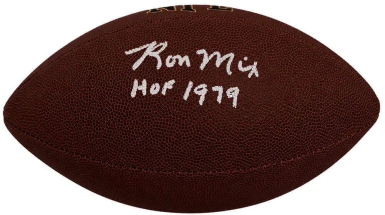 Ron Mix Signed Wilson Super Grip Full Size NFL Football w/HOF'79 -(SCHWARTZ COA)