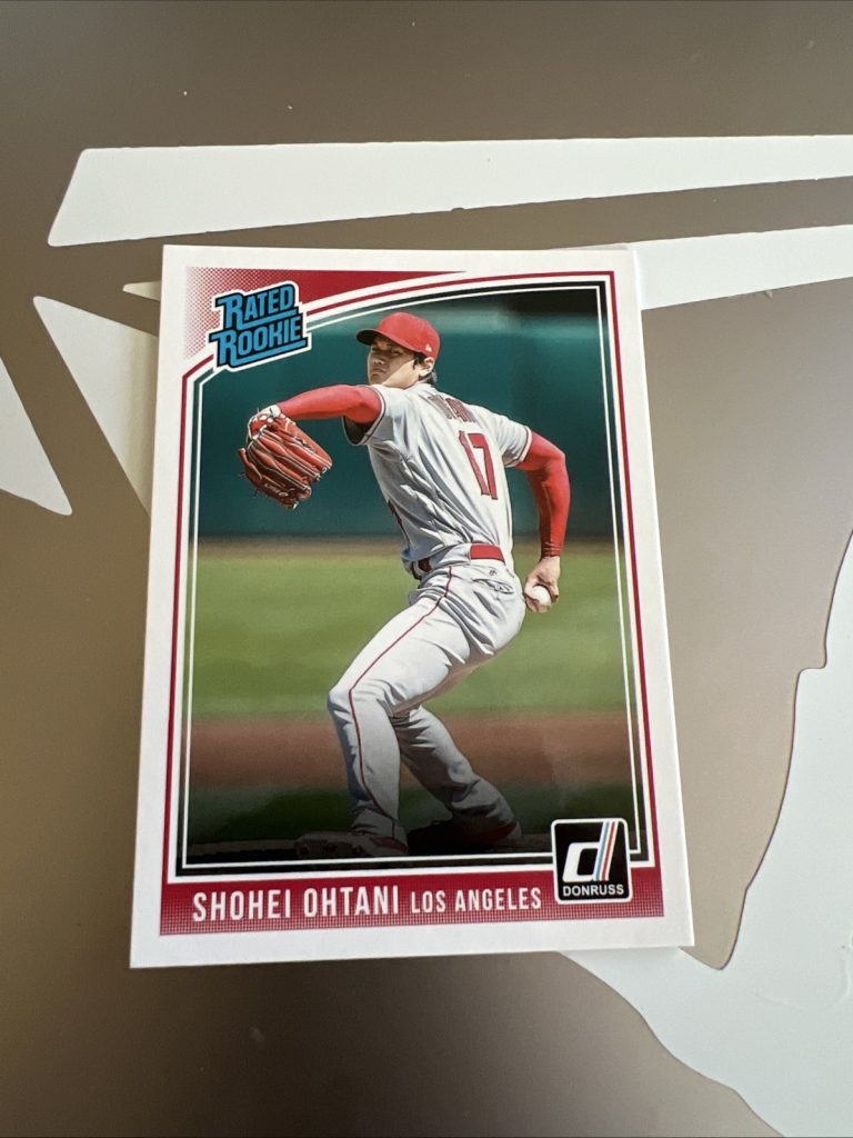 2018 Panini Donruss SHOHEI OHTANI RATED ROOKIE WRAPPER REDEMPTION RC #281 Angels