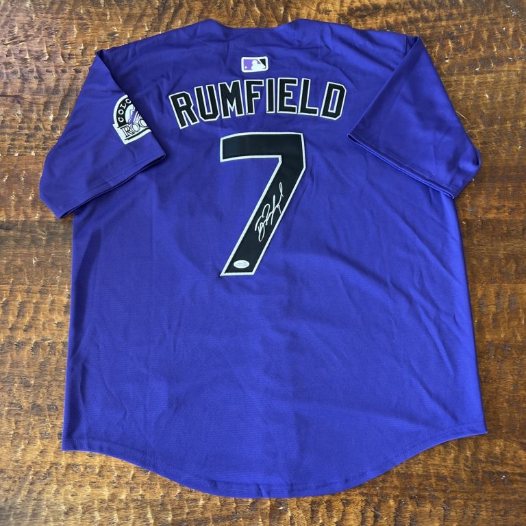TJ Rumfield Signed Colorado Rockies Jersey JSA Coa Autographed