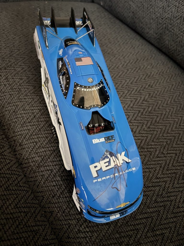 John Force Signed 1/24 Scale Diecast Car NHRA 1:24 2023 1/846