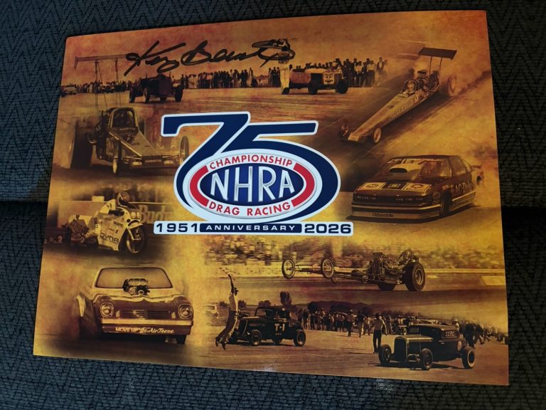Kenny Bernstein 2026 NHRA Signed 75th Anniversary Post Promo Hero Card Racing