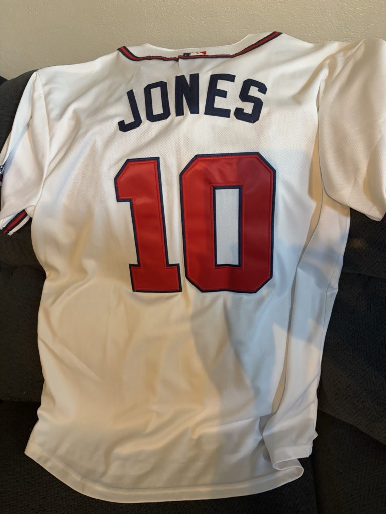 Chipper Jones Not Signed Atlanta Braves Jersey XL New Unused