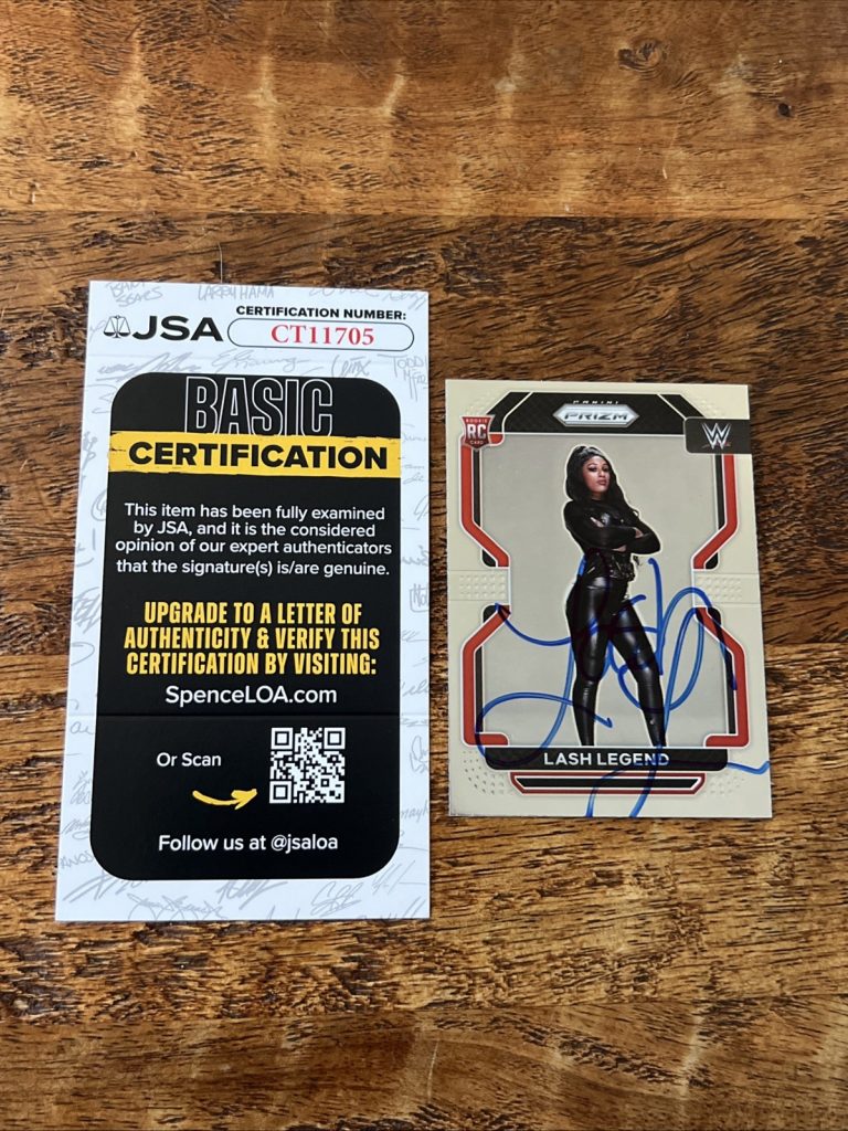 Lash Legend IP Signed Prizm Rookie Card JSA Coa Autographed WWE
