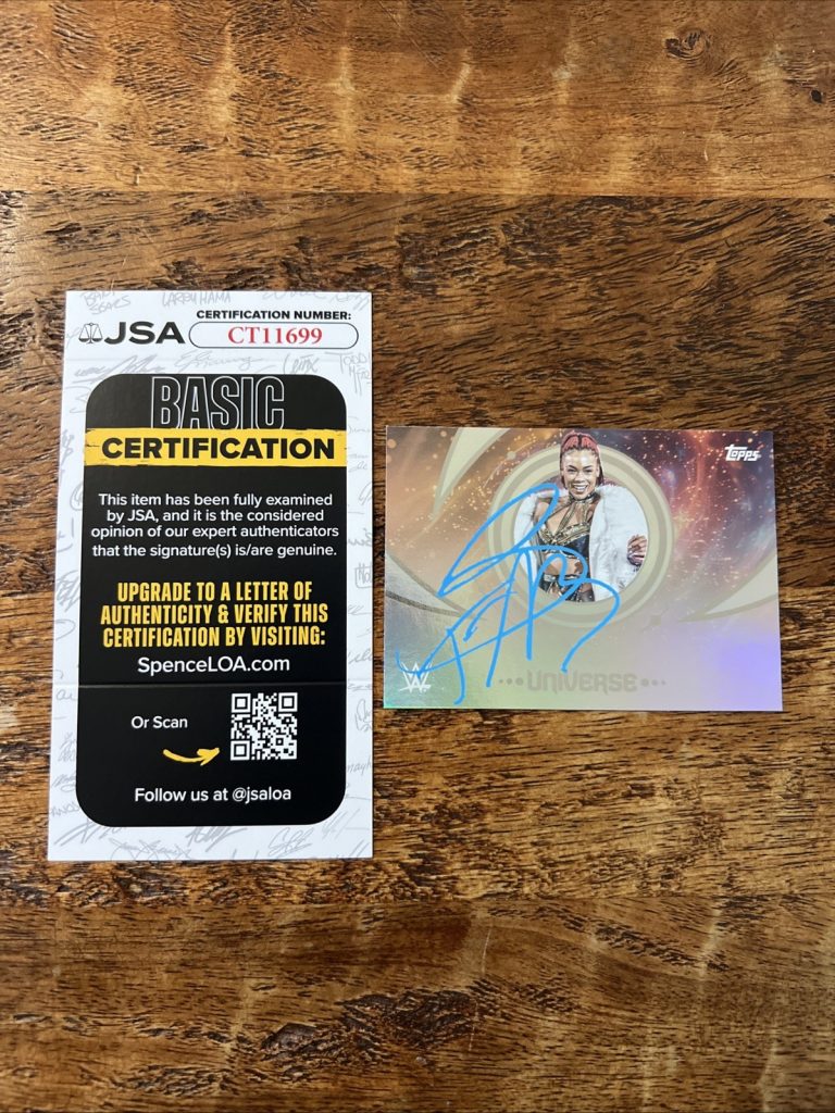 B-Fab IP Signed Topps Universe Card JSA Coa Autographed WWE